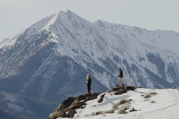 mountain, snow, outdoor, sky, nature, covered, ice, slope, hill, distance, highland